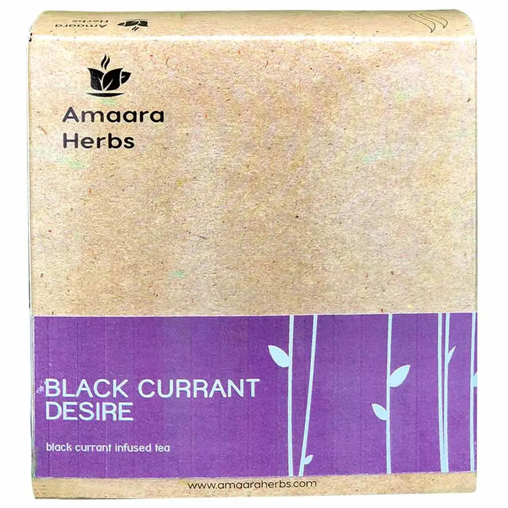 Amaara Herbs Black Currant Desire,  Unflavoured  25 Tea Bag(s)