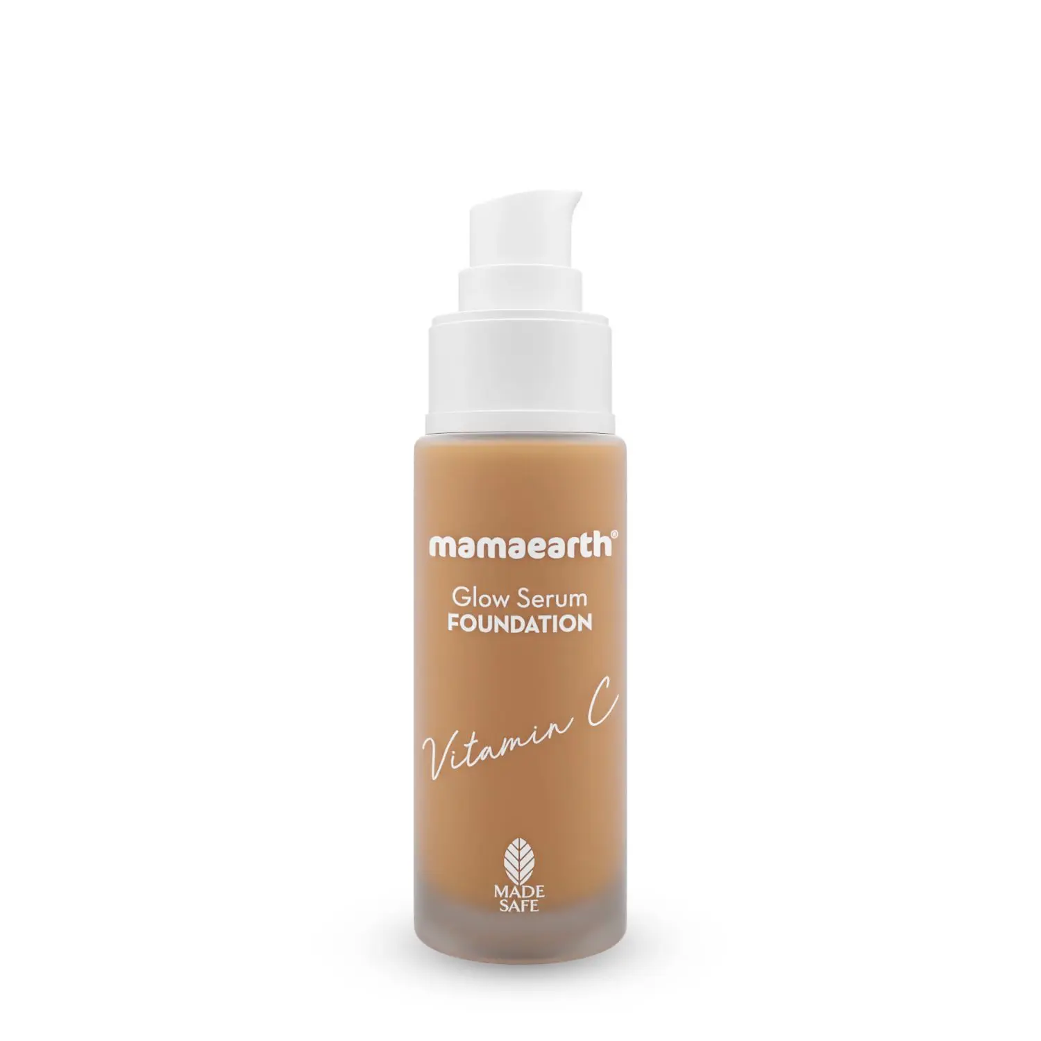 Mamaearth Glow Serum Foundation with Vitamin C & Turmeric for 12-Hour Long Stay - 09 Worm Glow - 30 ml