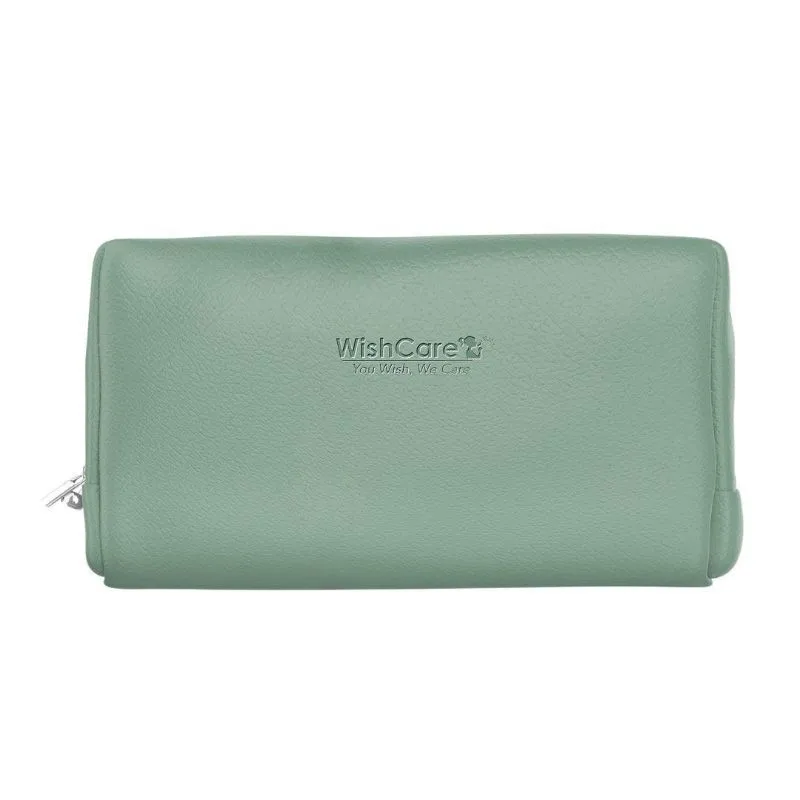 Wishcare Green Multipurpose Travel Pouch - Made From Vegan Cruelty Free Leather