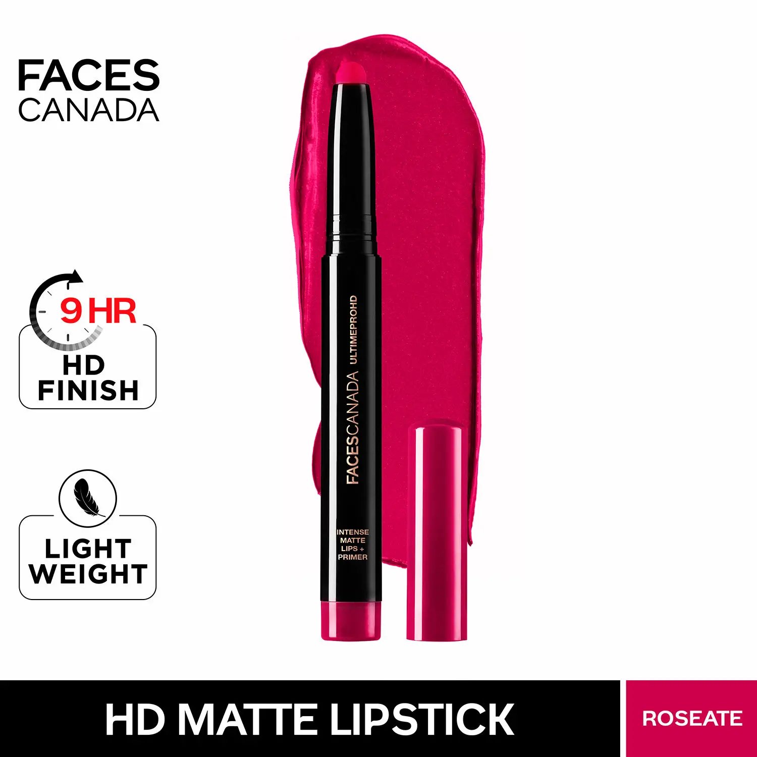 Faces Canada Ultimepro Hd Intense Matte Lips + Primer Roseate 28 1.4gm