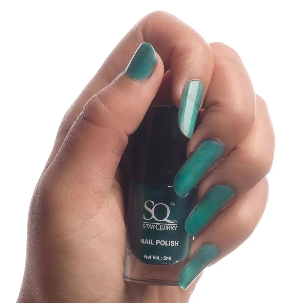 Stay Quirky Nail Polish, Matte, Green, Double Pleasure - Bonkin' 14 (6 ml)