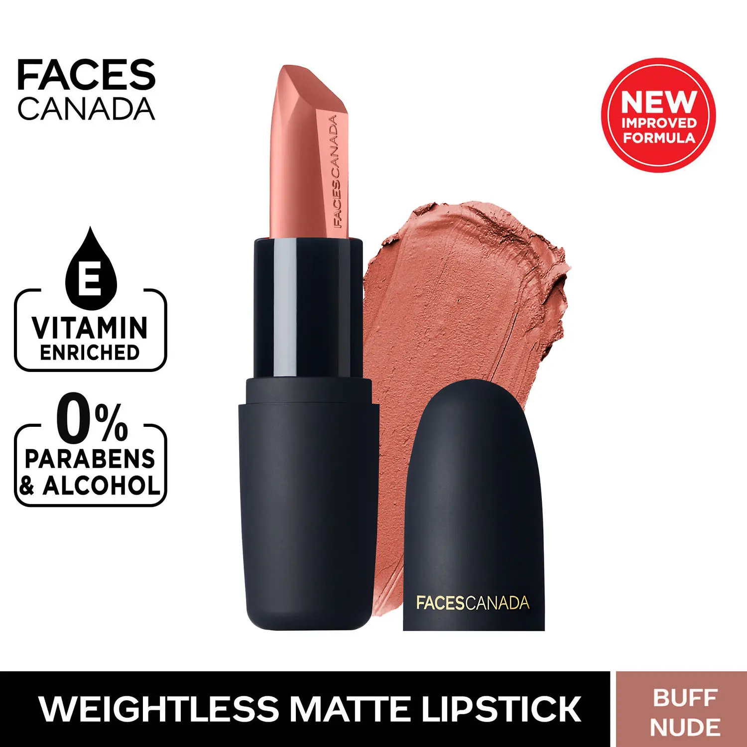 Faces Canada 2 Weightless Matte Lipsticks (Buff Nude 05, Subtle Mauve 10) (8 g)