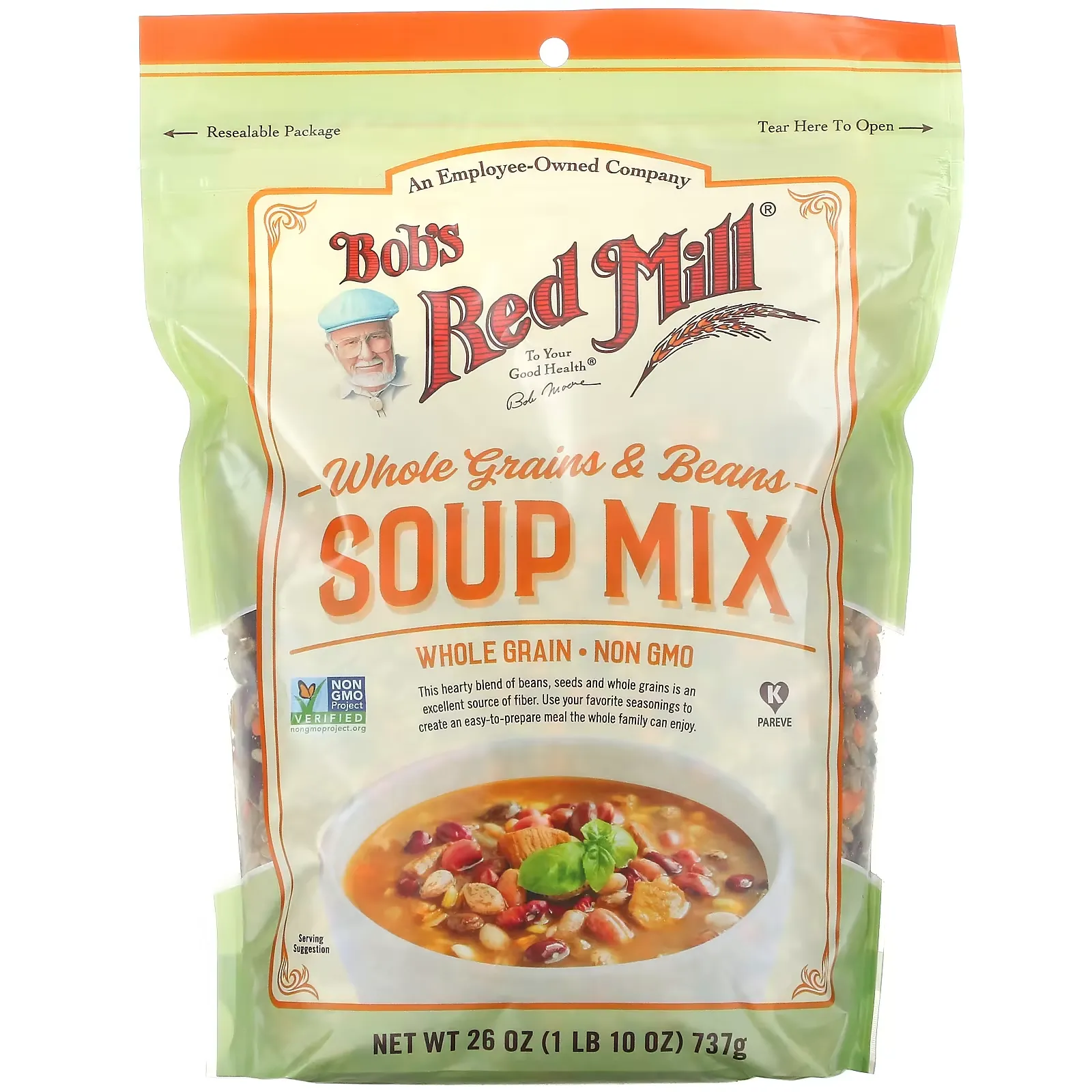 Whole Grains & Beans Soup Mix,  26 oz ( 737 g)