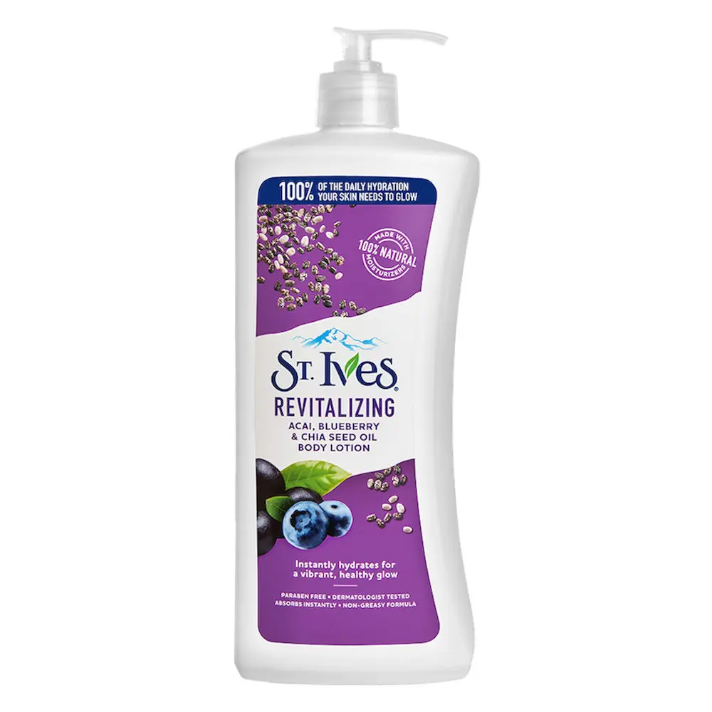 St.Ives Revitalizing ACAI, Blueberry & Chia Seed Oil Body Lotion (621 ml)