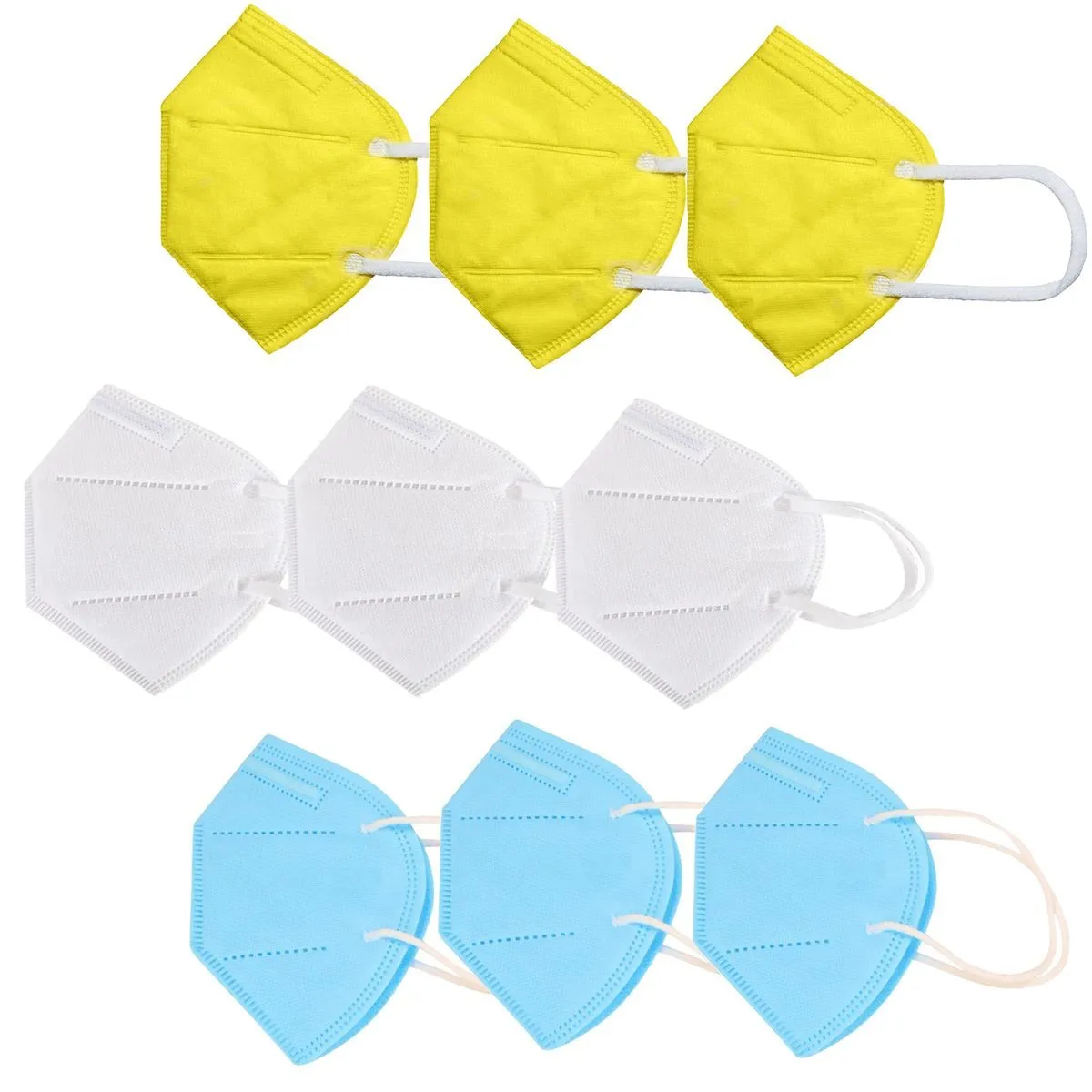 OOMPH Pack of 9 Kn95/N95 Anti-Pollution Reusable 5-Layer Mask