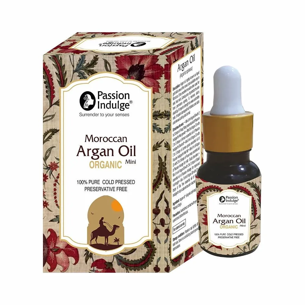 Passion Indulge Natural Moroccan Argan Carrier Oil for Skin- Hair and Face