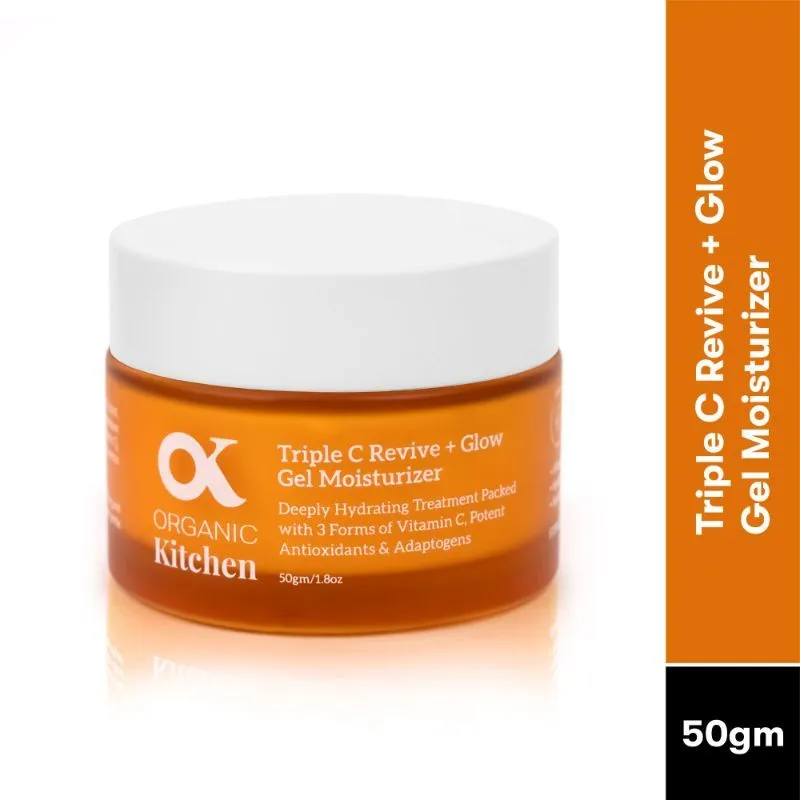 Organic Kitchen Triple C Revive + Glow Gel Moisturizer With Orange & Lemon Fruit Extract