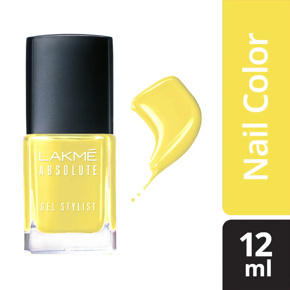 Lakme Absolute Gel Stylist Nail Polish - Lemon Zest