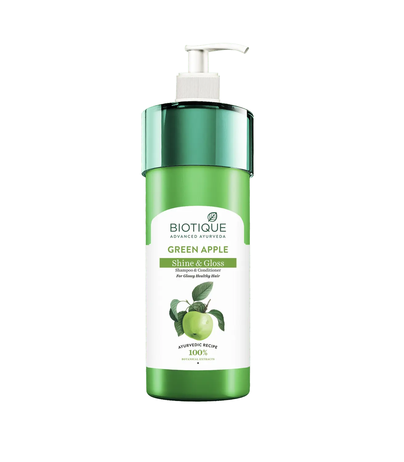 Biotique Green Apple Shine & Gloss Shampoo & Conditioner 800Ml