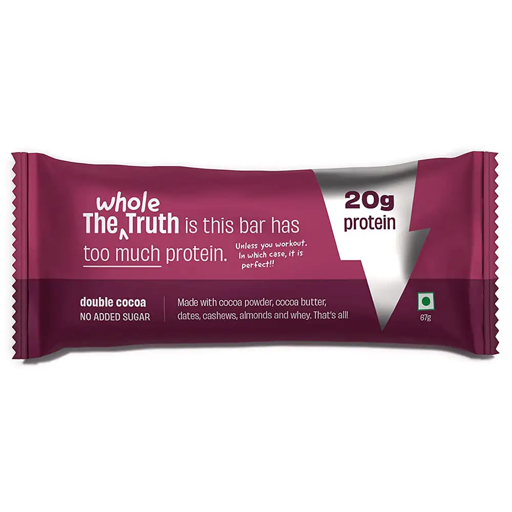 The Whole Truth High Protein Bar 20g,  5 bar(s)  Double Cocoa