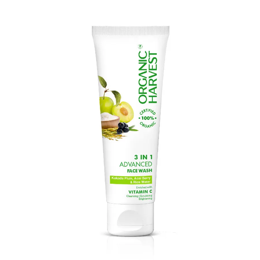 Organic Harvest 3-In-1 Advanced Face Wash vitamin c