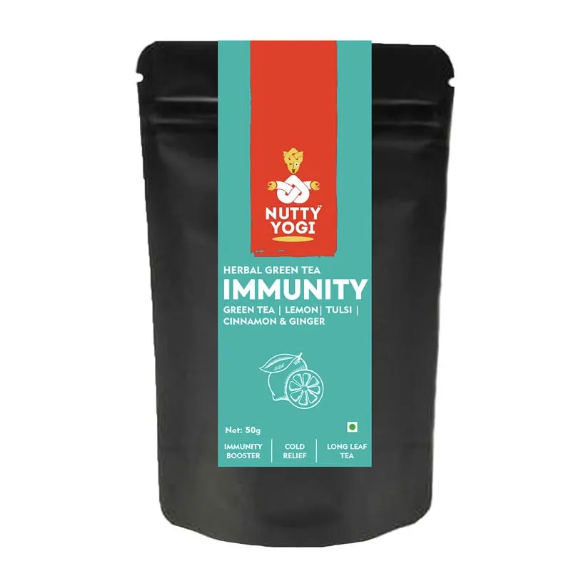 Nutty Yogi Immunity Tea Herbal Green Tea