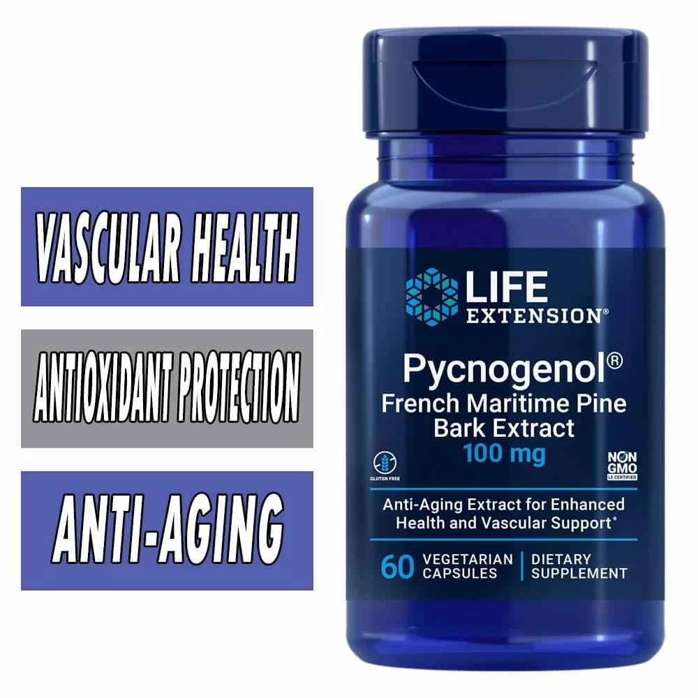 Life Extension Pycnogenol - 100 mg - 60 Veg Caps