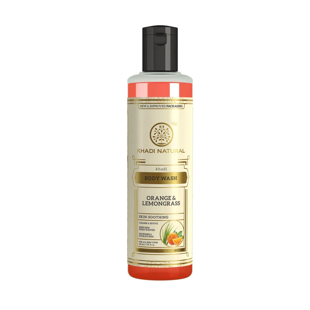 Khadi Natural Orange & Lemongrass Herbal Body Wash