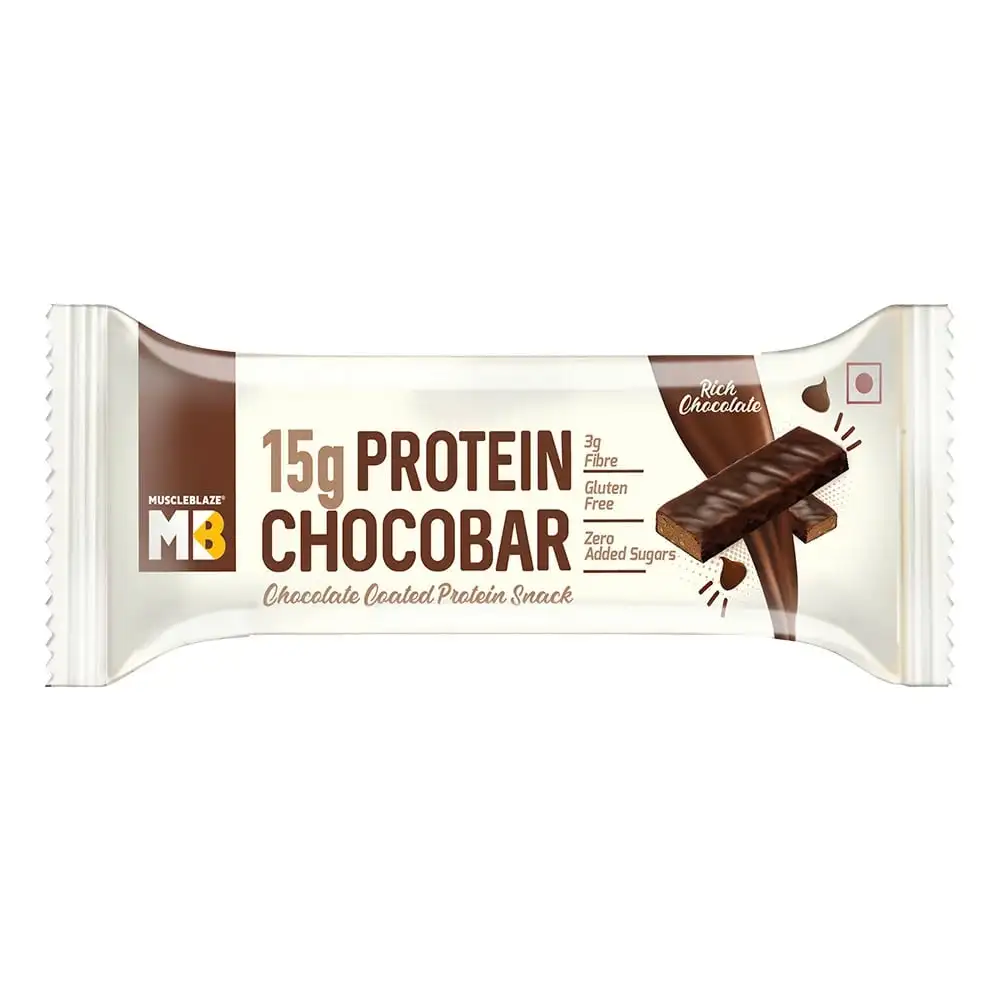 MuscleBlaze ChocoBar (15g Protein),  1 bar(s)  Rich Chocolate