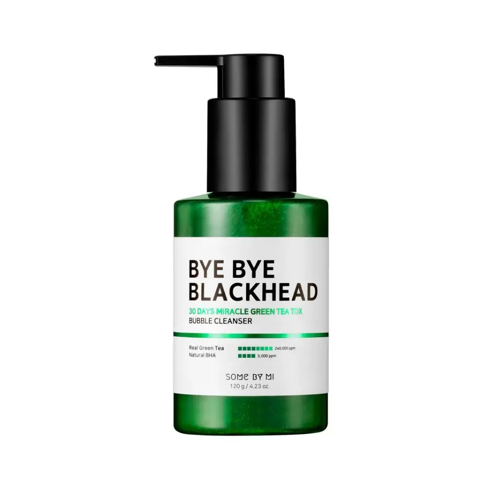 Some By Mi Bye Bye Blackhead 30 Days Miracle Green Tea Tox Bubble Cleanser (120 g)