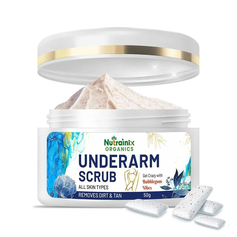 Nutrainix Organics Underarm Scrub For Bikini Area - Neck, Hip, Thigh & Intimate Area And Elbow