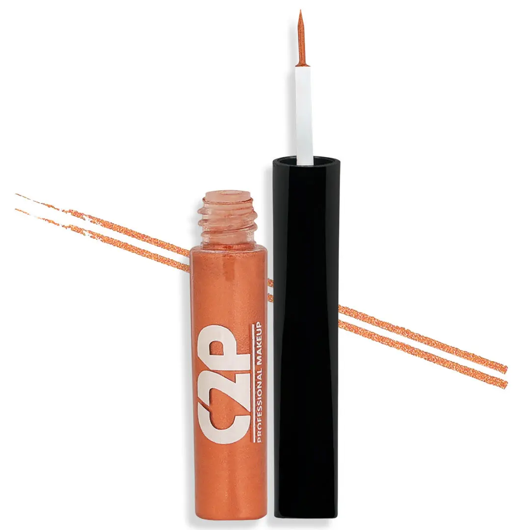 C2P Pro Frame Me! Liquid Waterproof Metallic Color Eyeliner - Copper 06