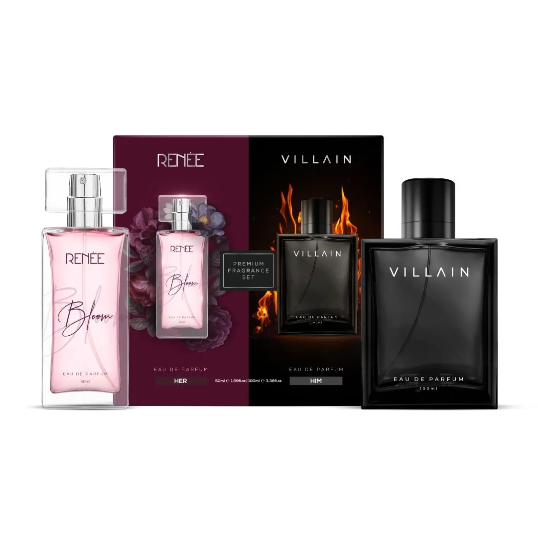 Renee Cosmetics X Villain Eau De Parfum Premium Fragrance Set Bloom & Classic