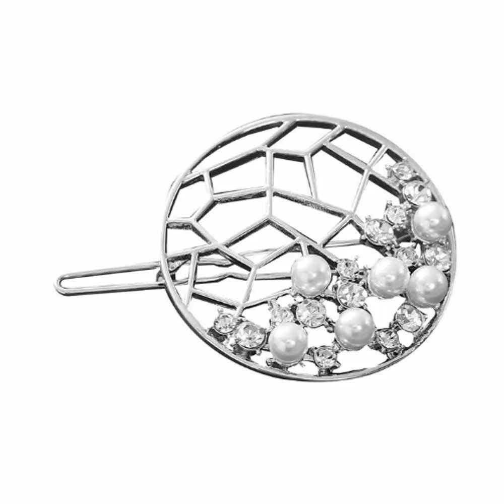 Ferosh Alyshia Sparkling Silver Circular Hair Pin