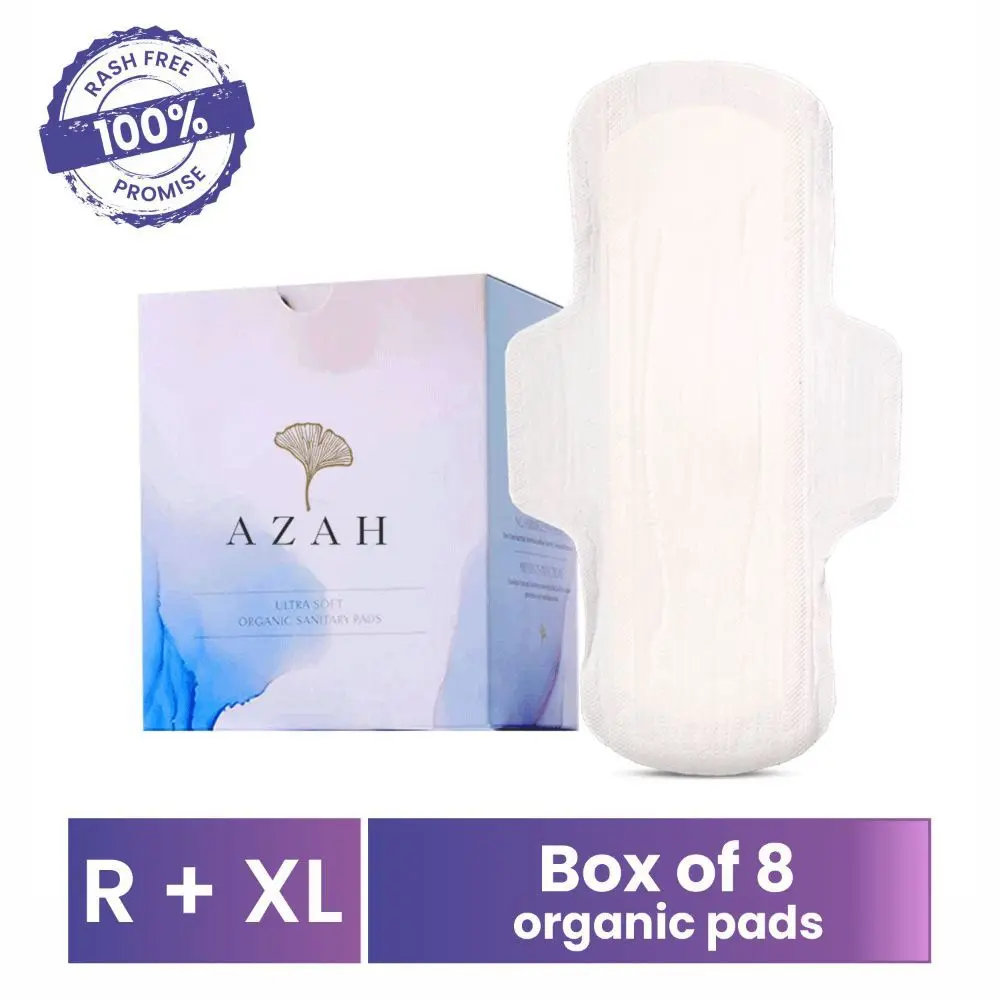 Azah Rash-free Organic Sanitary Pads Box of 8 Pads : Mix Pads