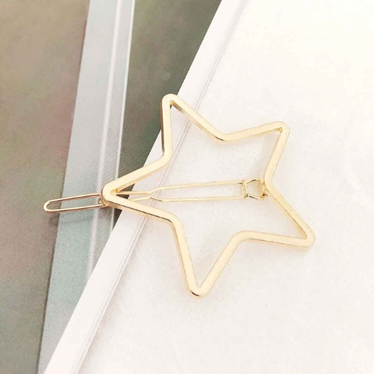 Ferosh Sparkling Star Gold Hairpin