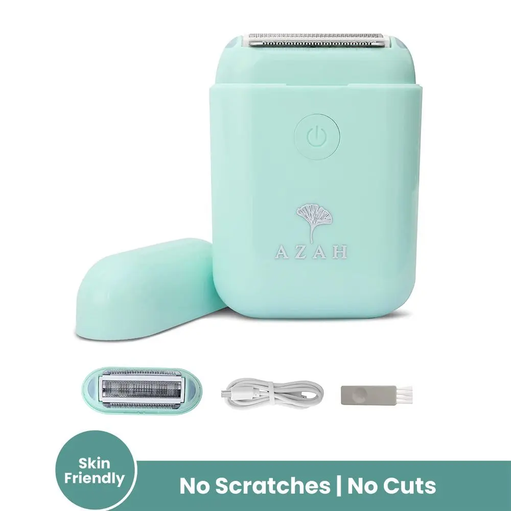 Azah Cordless Epilator for Women | Stylish Pocket-Friendly Design | Painless Hair Removal Tool with LED Lights | Gentle on the Skin | Travel-Friendly | Rechargeable & Washable