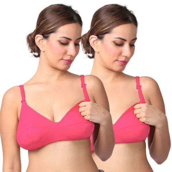 Morph Maternity Pack of 2 Nursing Bras - Dark Pink