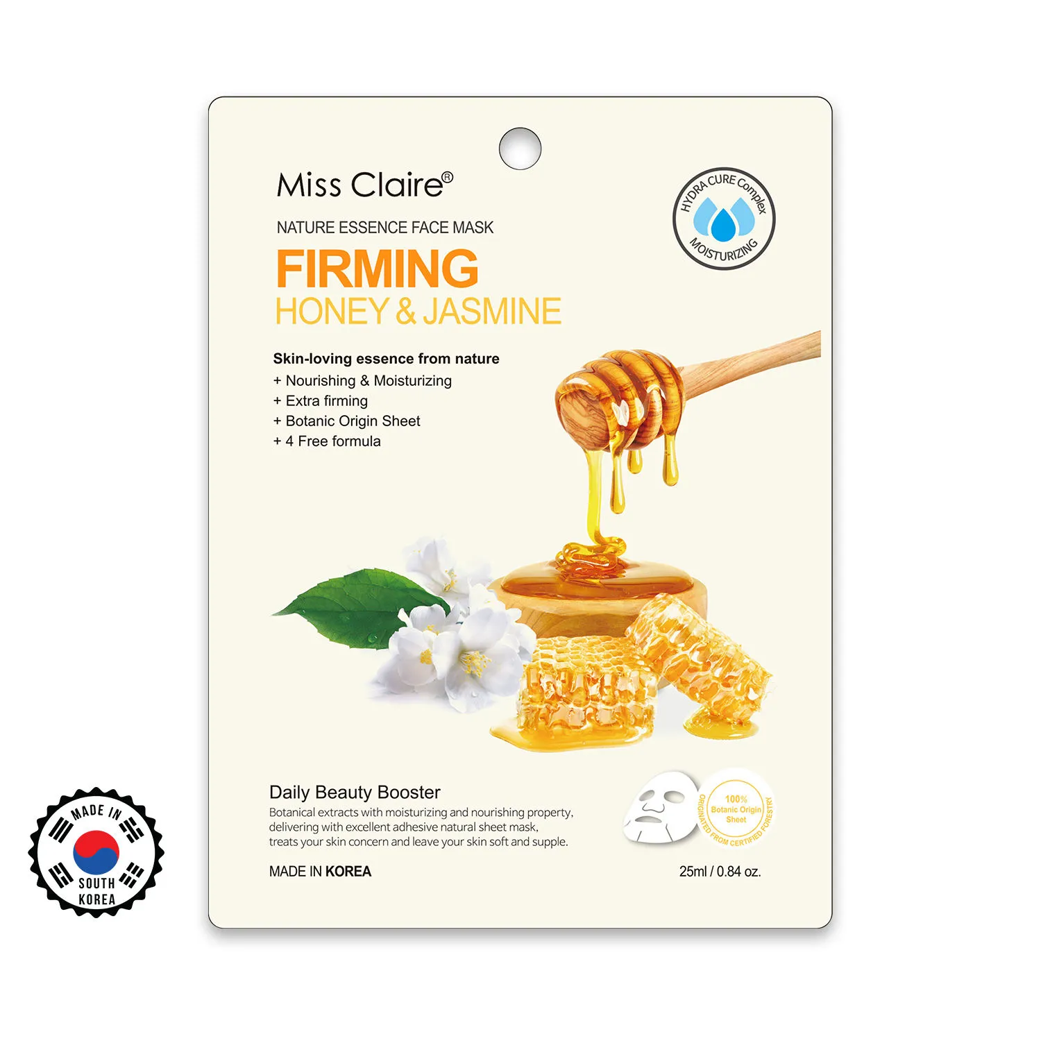 Miss Claire Nature Essence Face Mask - Honey & Jasmine