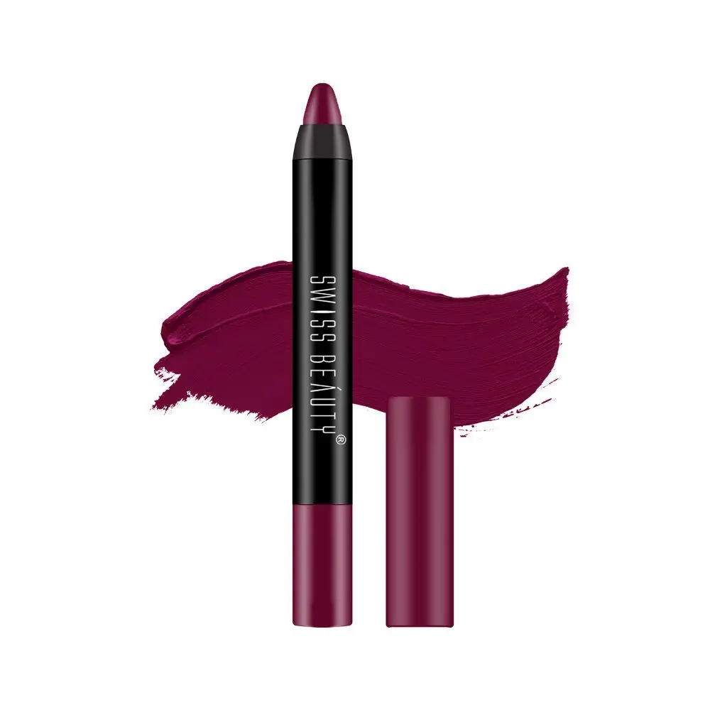 Swiss Beauty Stay on Matte Crayon Lipstick SB-214-11 (Crayon) 3.5g