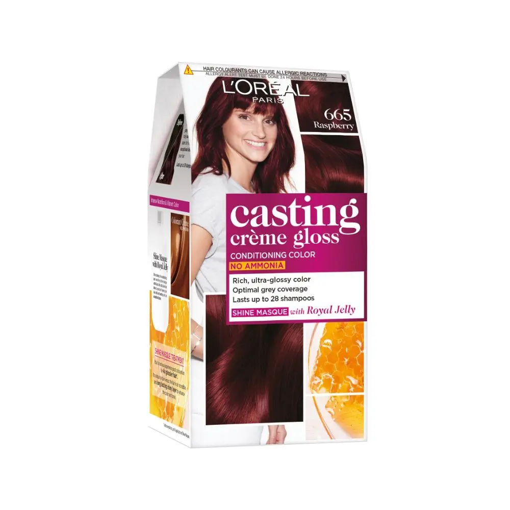 L'Oreal Paris Casting Creme Gloss Hair Color 665 Raspberry ( 100 g + 60 )