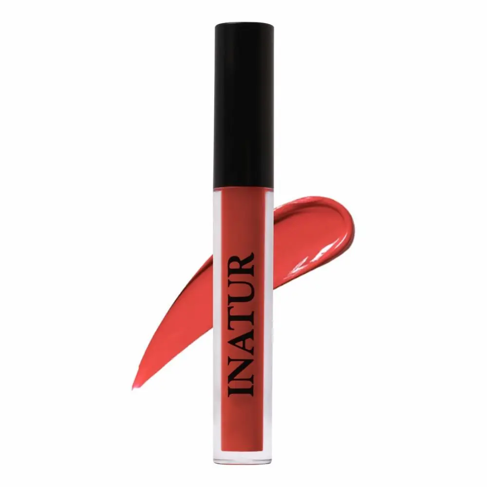 Inatur Matt Liquid Lip Colour with Hyaluronic Acid & Collagen 2ml (Red Blaze)