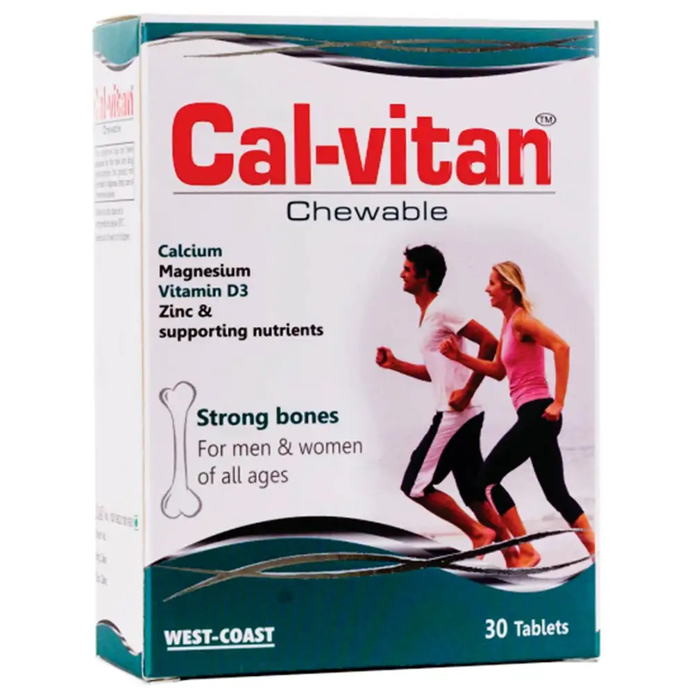 West Coast Cal-Vitan Chewable,  30 tablet(s)  Unflavoured