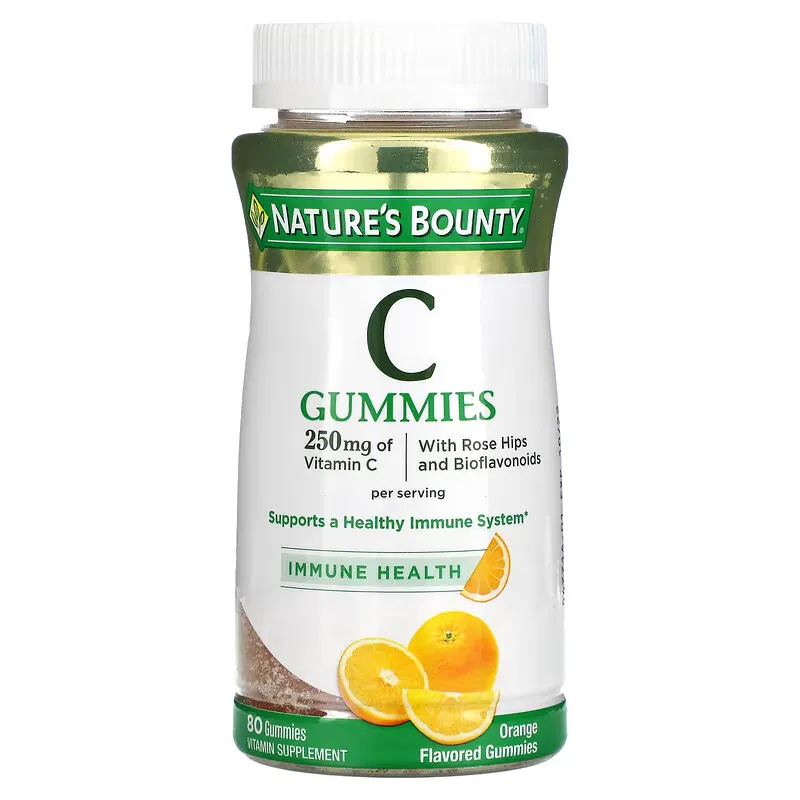 Vitamin C Gummies, Orange Flavored, 125 mg, 80 Gummies