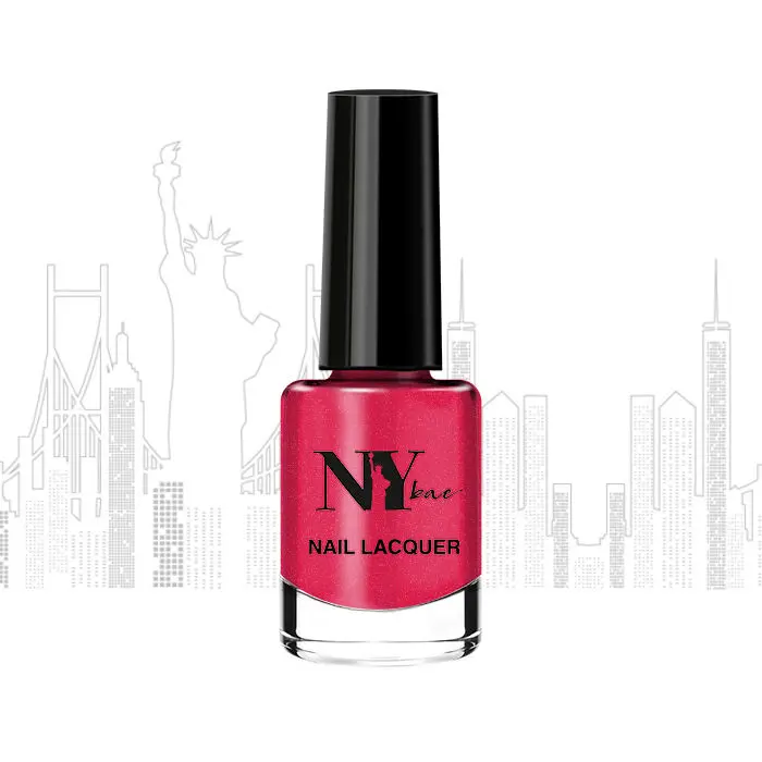 NY Bae Creme Nail Enamel - Pastrami On Rye 11 (6 ml) | Dark Pink | Smooth Creamy Finish | Rich Colour Payoff | Chip Resistant | Quick Drying | One Swipe Application | Vegan | Cruelty & Lead Free | Non-Toxic