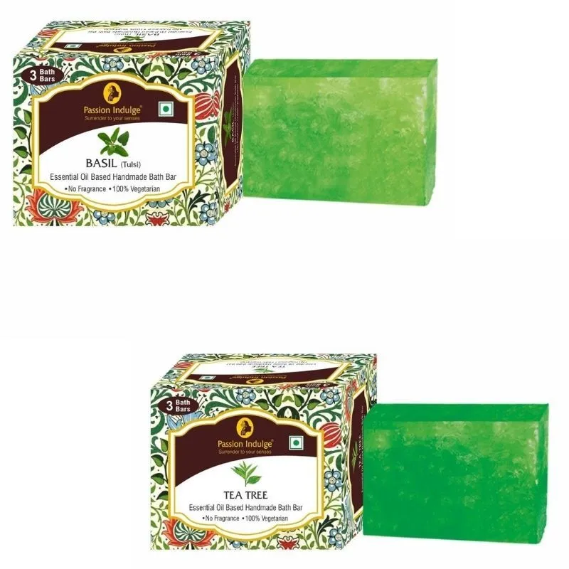 Passion Indulge Anti Microbial Soap Combo - Basil & Tea Tree