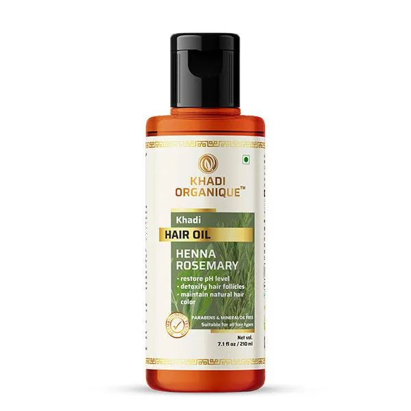 Khadi Organique Henna Rosemary Hair Oil