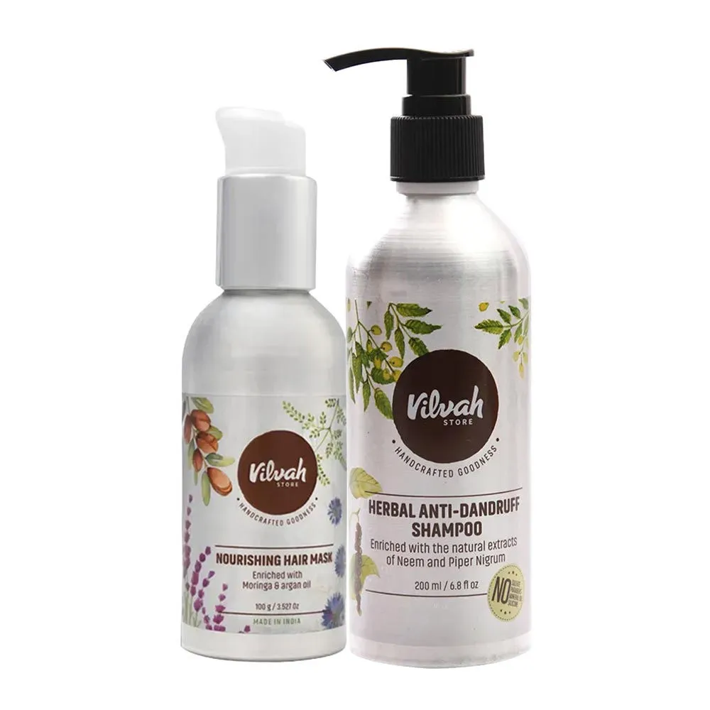 VILVAH Nourishing Hair Mask & Anti-Dandruff Shampoo Combo