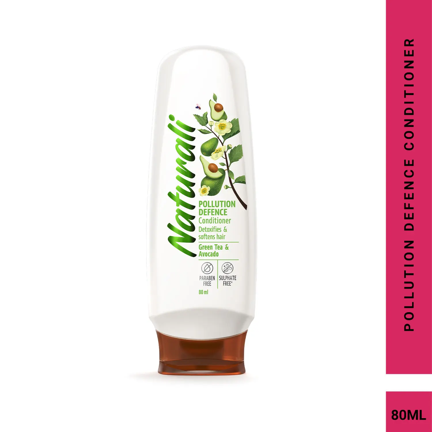 Naturali Pollution Defence Conditioner | With Green Tea & Avocado | Repairs Pollution Damage | 80 Ml