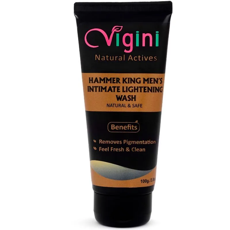 Vigini Hammer King Intimate Hygiene Lightening Whitening Men Wash Coffee Charcoal