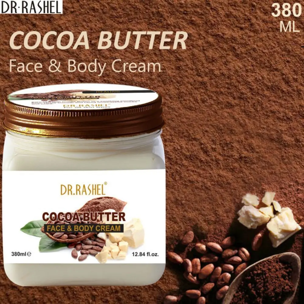 Dr.Rashel Healing Cocoa Butter Face and Body Cream For All Skin Types (380 ml)