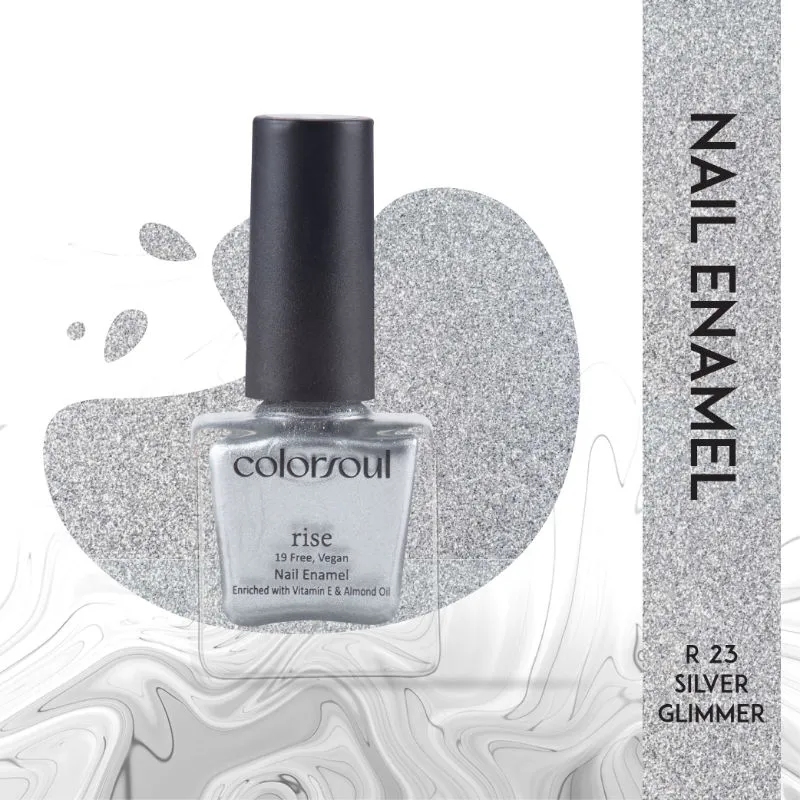 ColorSoul Rise Nail Enamel - Silver Glimmer