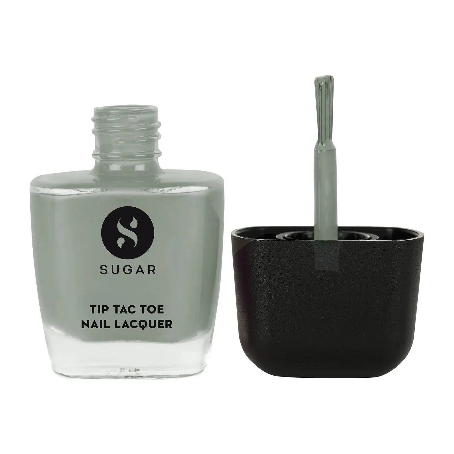 SUGAR Cosmetics Tip Tac Toe Nail Lacquer Classic - 17 Grays of God