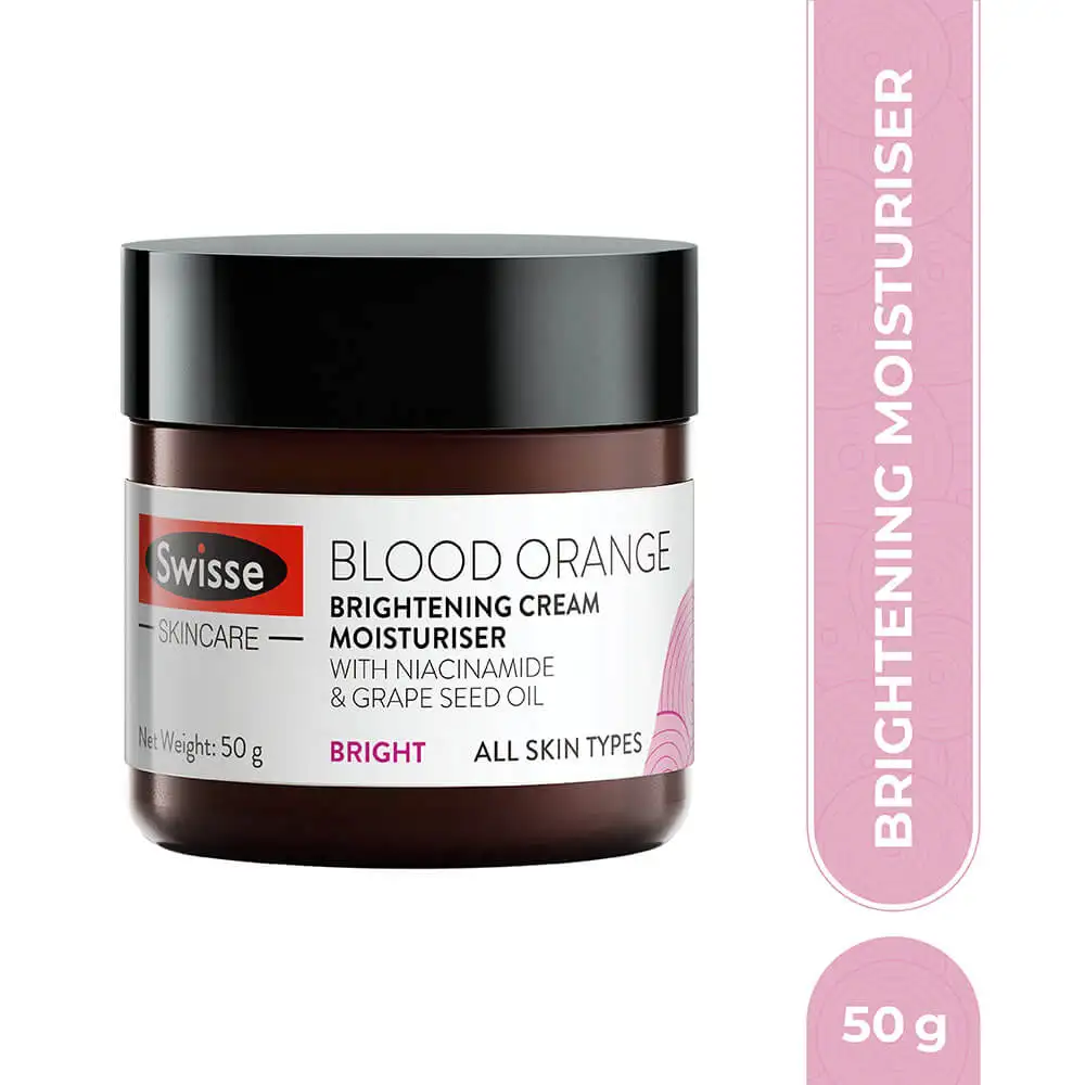 Swisse Skincare Blood Orange Brightening Cream Moisturiser,  50 g  for All Skin Types