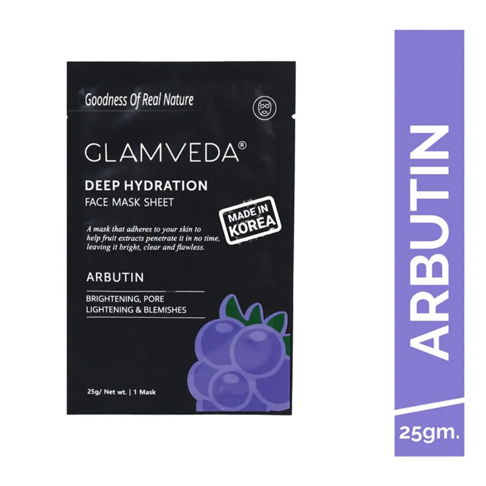 Glamveda Arbutin Hydration Face Mask Sheet