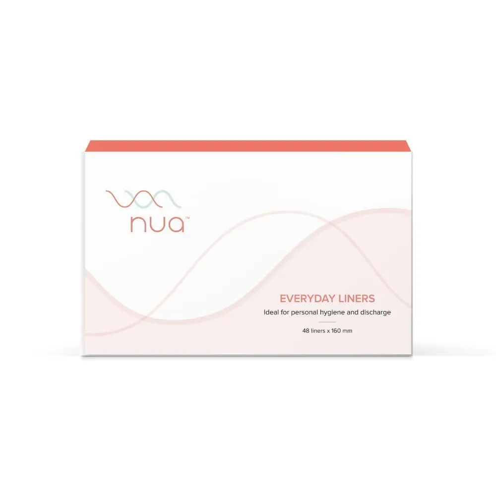 Nua Everyday Panty Liners Rash-Free and Toxin-Free - Pack of 48, 48pcs