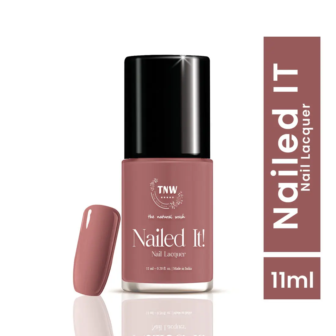 TNW -The Natural Wash Nailed It! - 06: Candy Cane | Nail Polish | Chip Resistant | Pigmented | Long Lasting | Quick Drying | Everyday nail care needs | 11ml