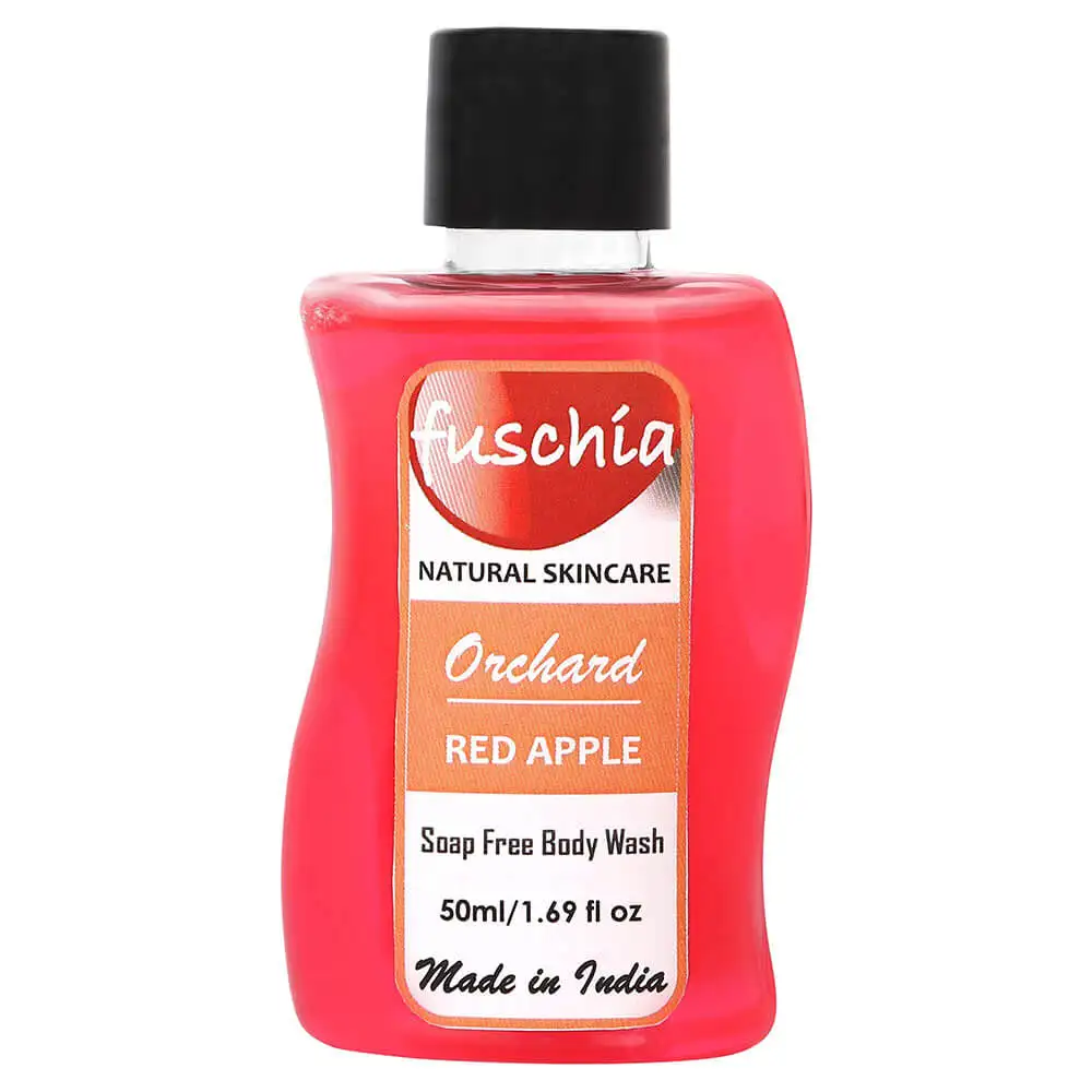 Fuschia Soap Free Body Wash,  50 ml  Orchard Red Apple