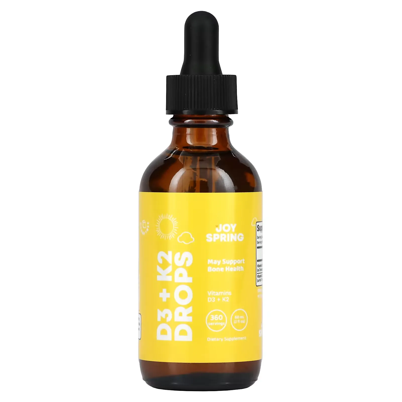 D3 + K2 Drops, Ages 2+, 2 fl oz (60 ml)