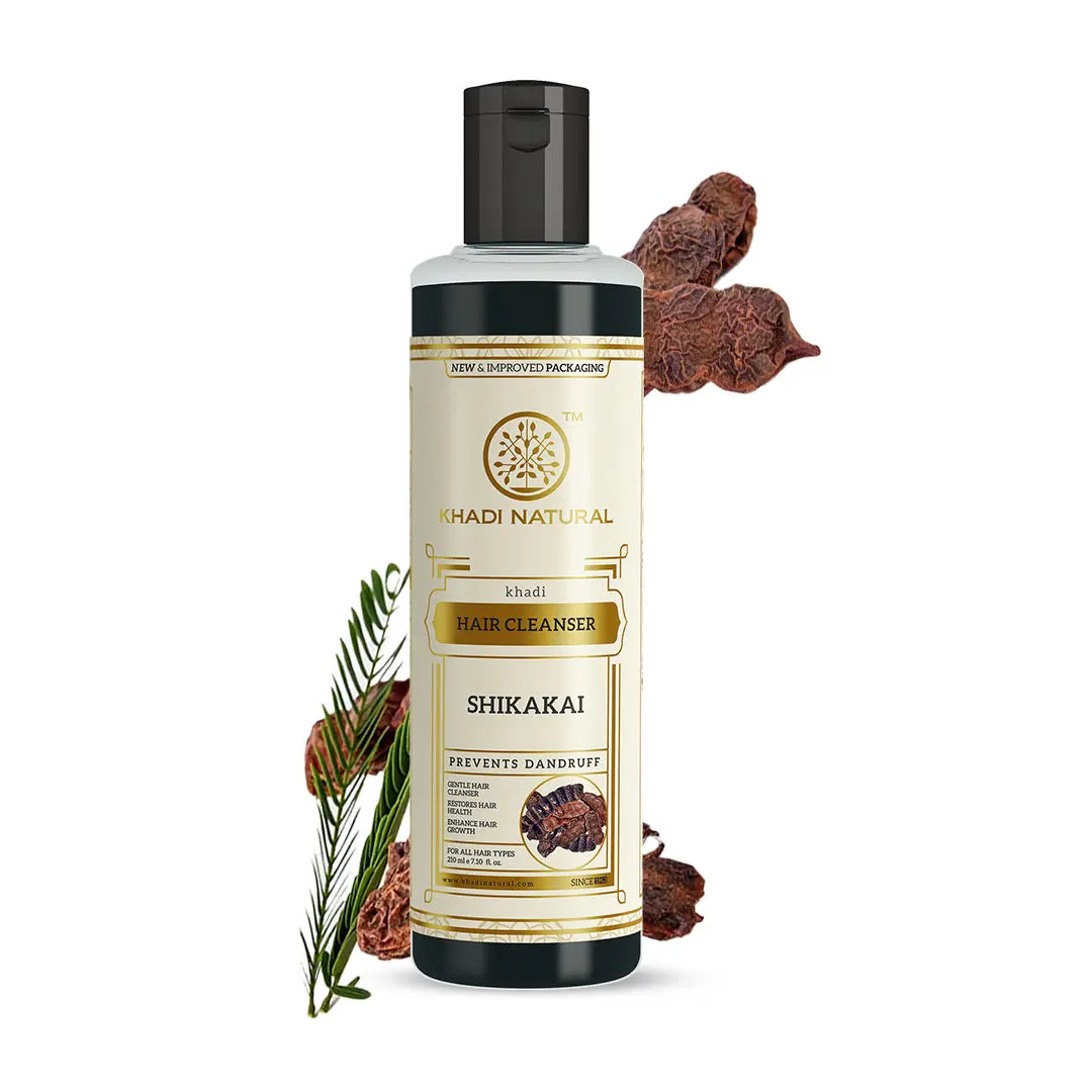 Khadi Natural Shikakai Herbal Hair Cleanser | Prevents Dandruff - 210ml